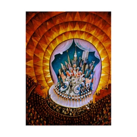 Bill Bell 'Radio City' Canvas Art,24x32